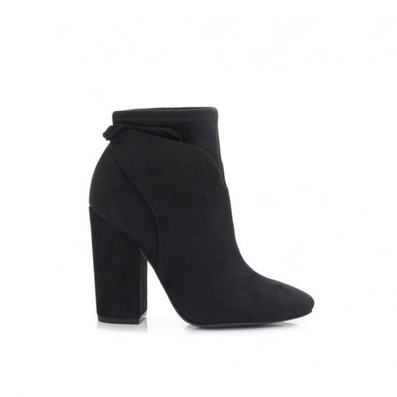 NWT Rare! Kendall+Kylie Black Suede Lace Up Boots - Picture 1 of 6